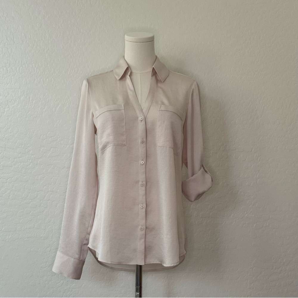 Express Light Pink Button-Down Shirt